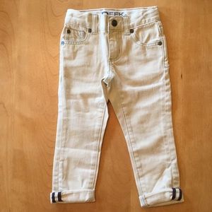 NWT Peek white slouch jeans bleached denim